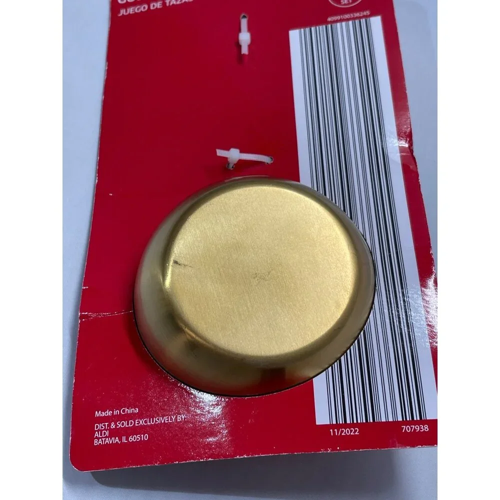 Crofton Gold/Copper Measuring Cups Stainless‎ Steel 5 PC. NEW WITH TAGS!